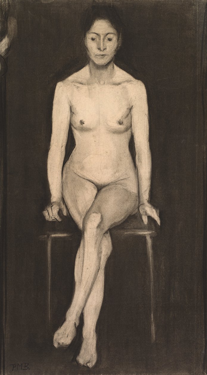Seated Female Nude (Self-Portrait?) by Paula Modersohn Becker