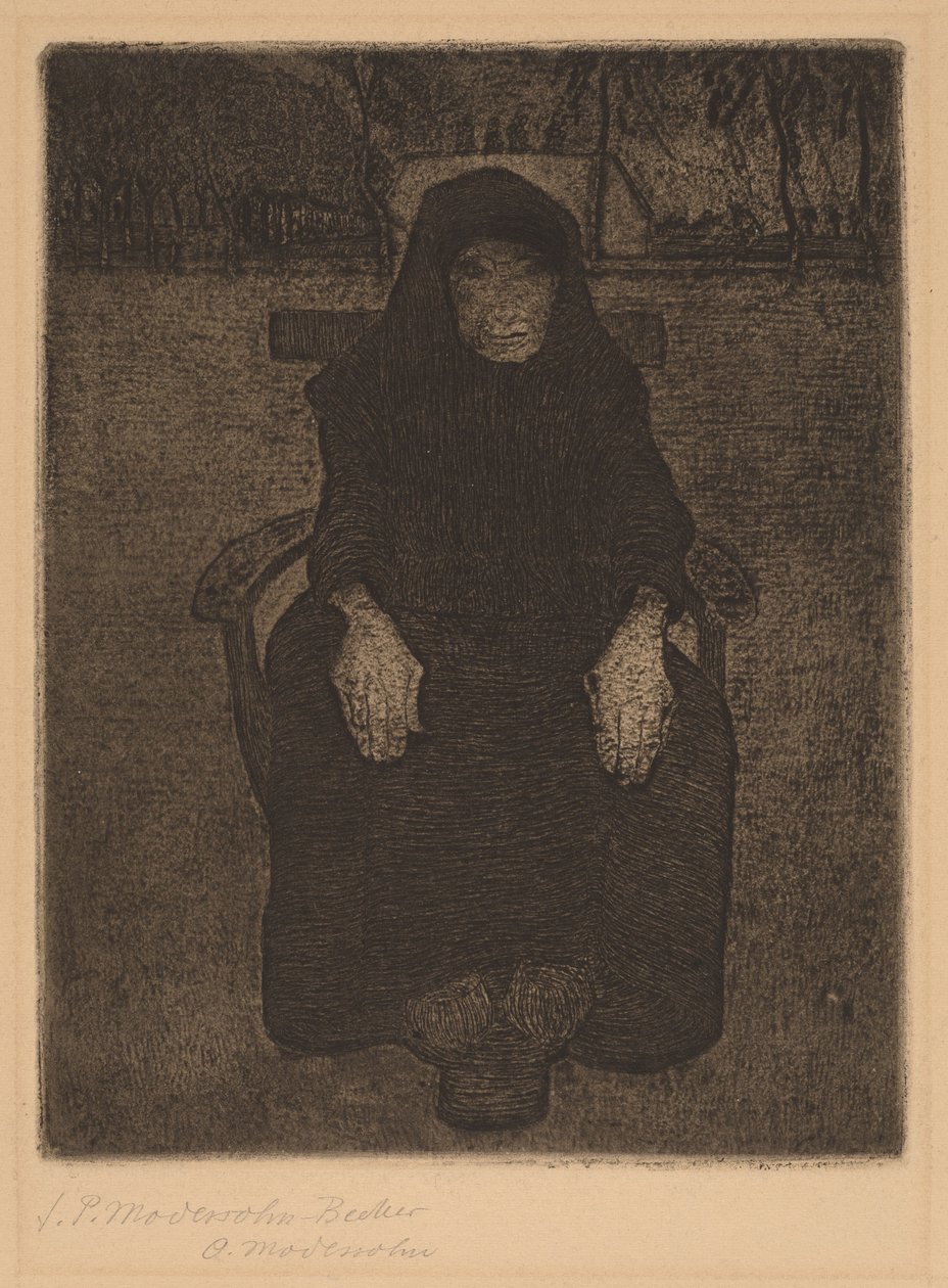 Seated Old Woman by Paula Modersohn Becker