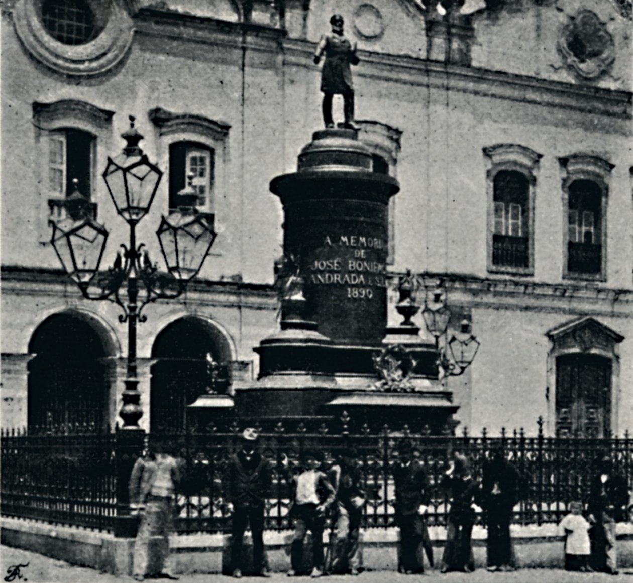 Statue of Jose Bonifacio. Largo de S. Francisco, 1895 by Paulo Kowalsky
