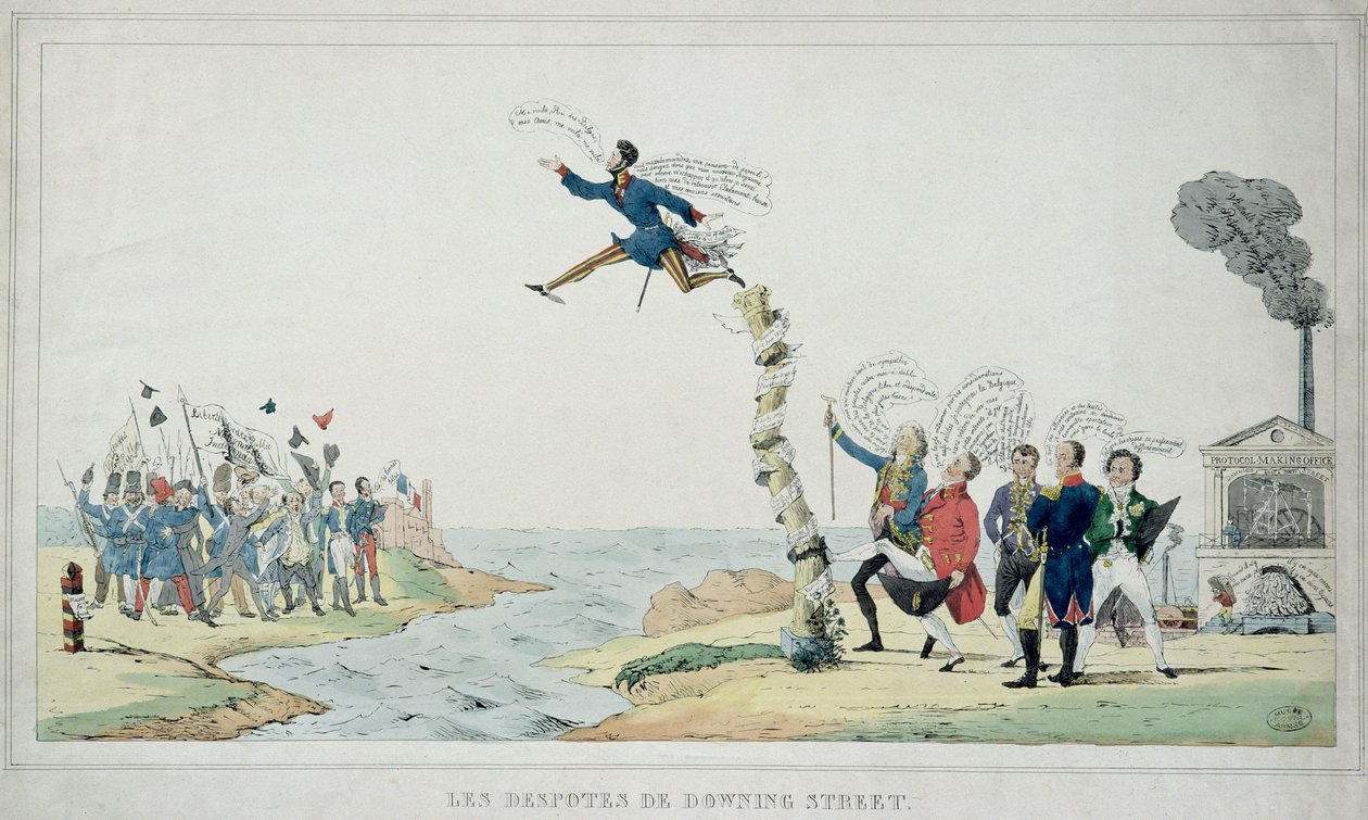 The London Conference, 4th November 1830: The Despots of Downing Street Sending Leopold of Saxe-Cobourg to Reign in Belgium by Paulus Charles Gerard Poelman