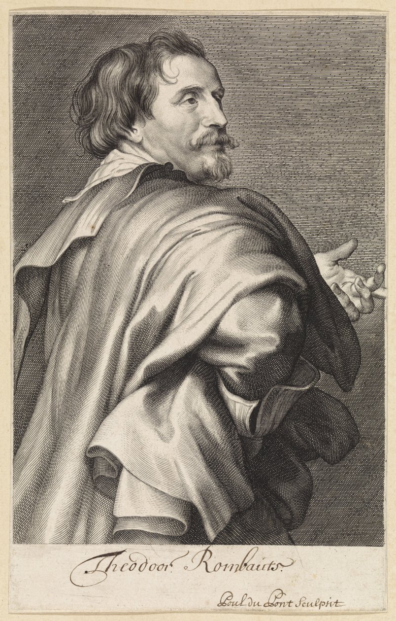 Portrait of Theodoor Rombouts by Paulus Pontius