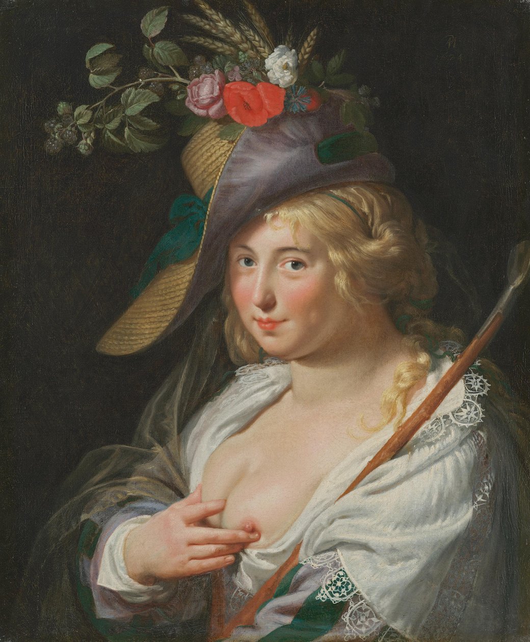The Blonde Shepherdess by Paulus Moreelse