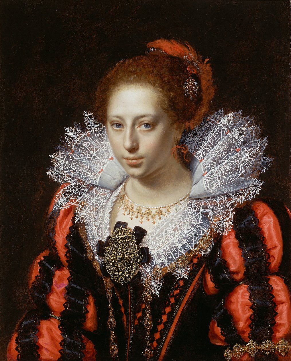 Portrait of a Young Lady by Paulus Moreelse