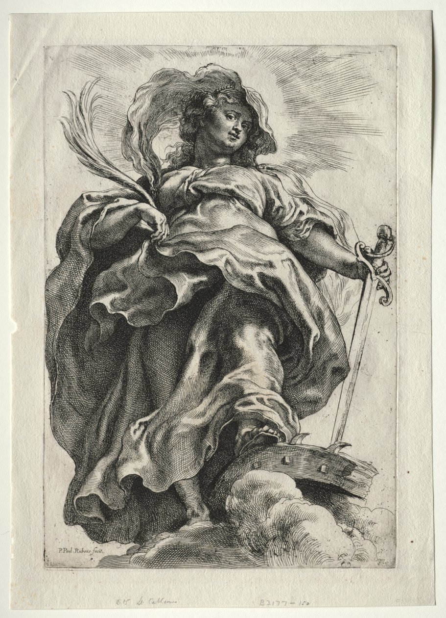 St. Catherine in the Clouds by Paulus Moreelse