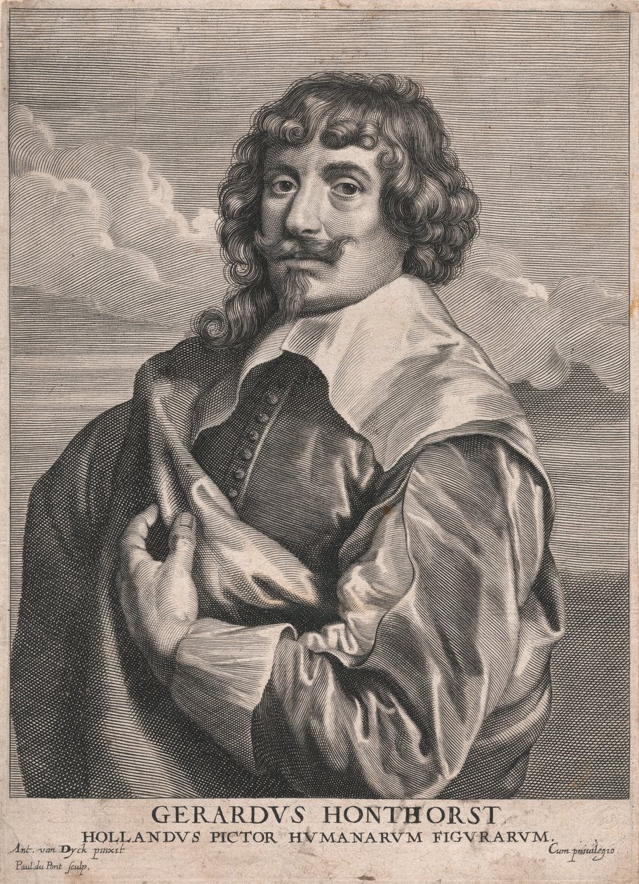 Gerardus Honthorst, Hollandus Pictor Humanarum Figurarum by Paulus Pontius