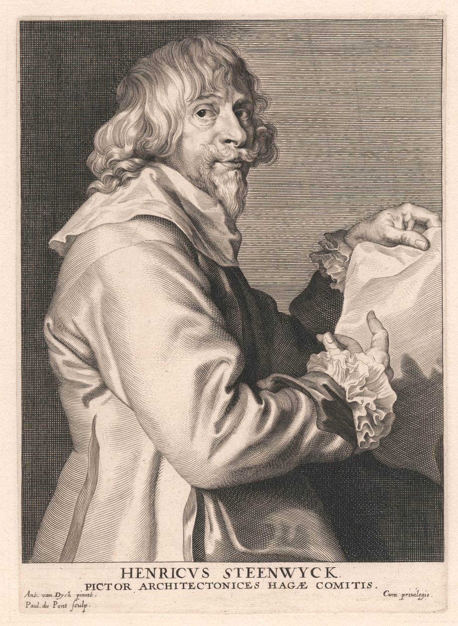 Henricus Steenwyck, Painter of Architectural Views, The Hague by Paulus Pontius