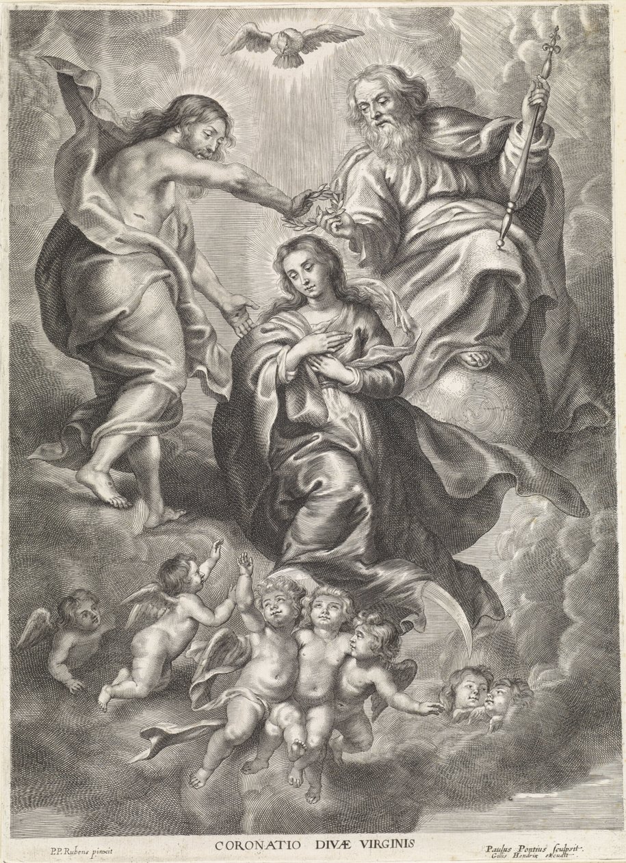 The Coronation of Mary by Paulus Pontius