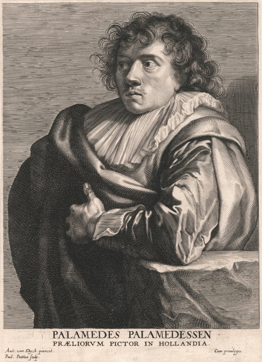 Palamedes Palamedessen, Painter of Battles in Holland by Paulus Pontius