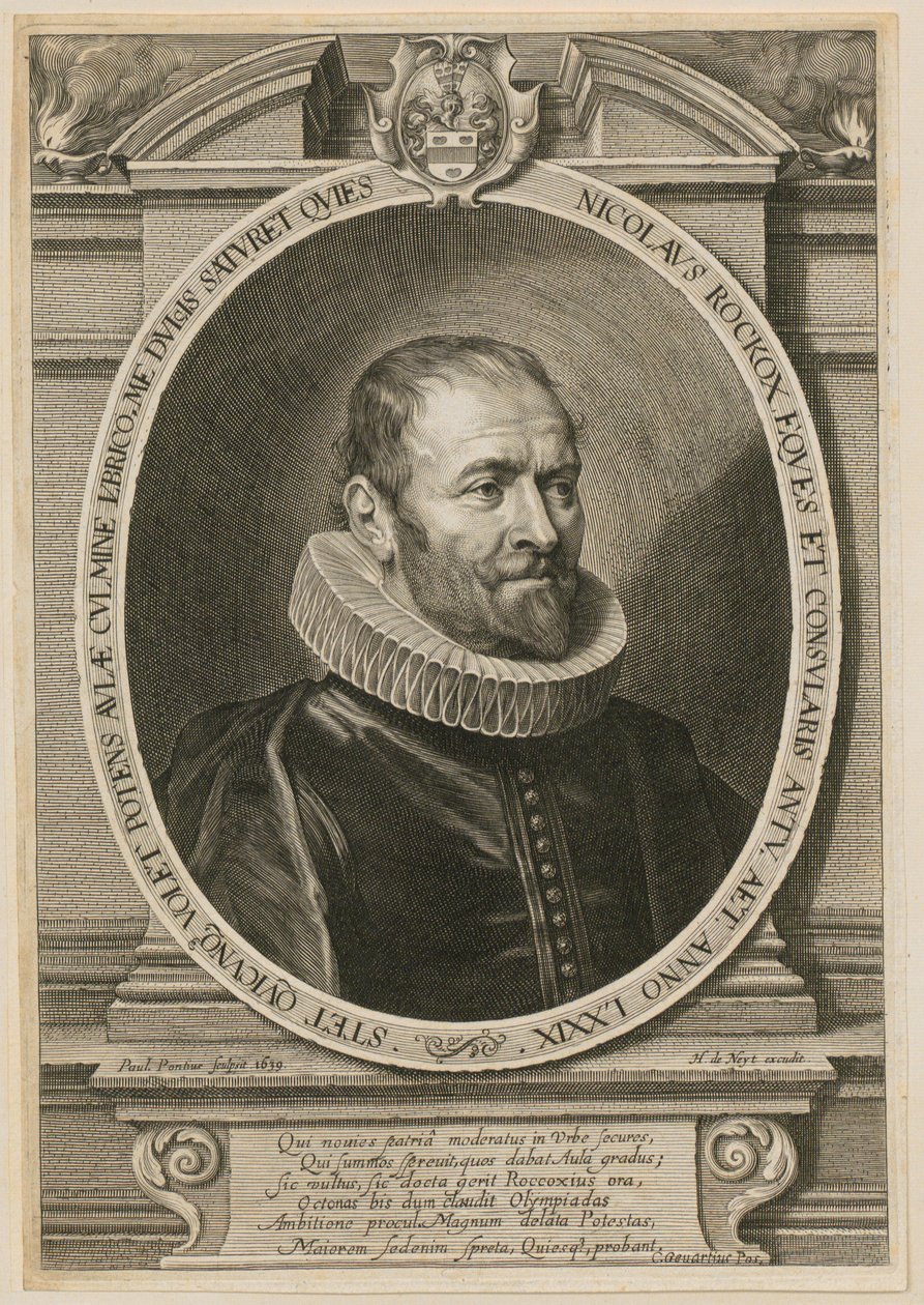 Portrait of Nicolaus Rockox, Mayor of Antwerp by Paulus Pontius