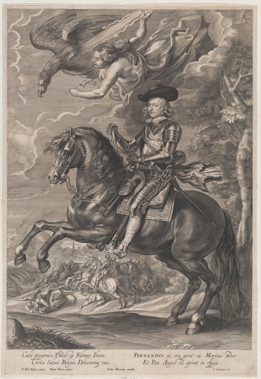 Portrait of Cardinal-Infante Ferdinand of Austria, on Horseback by Paulus Pontius