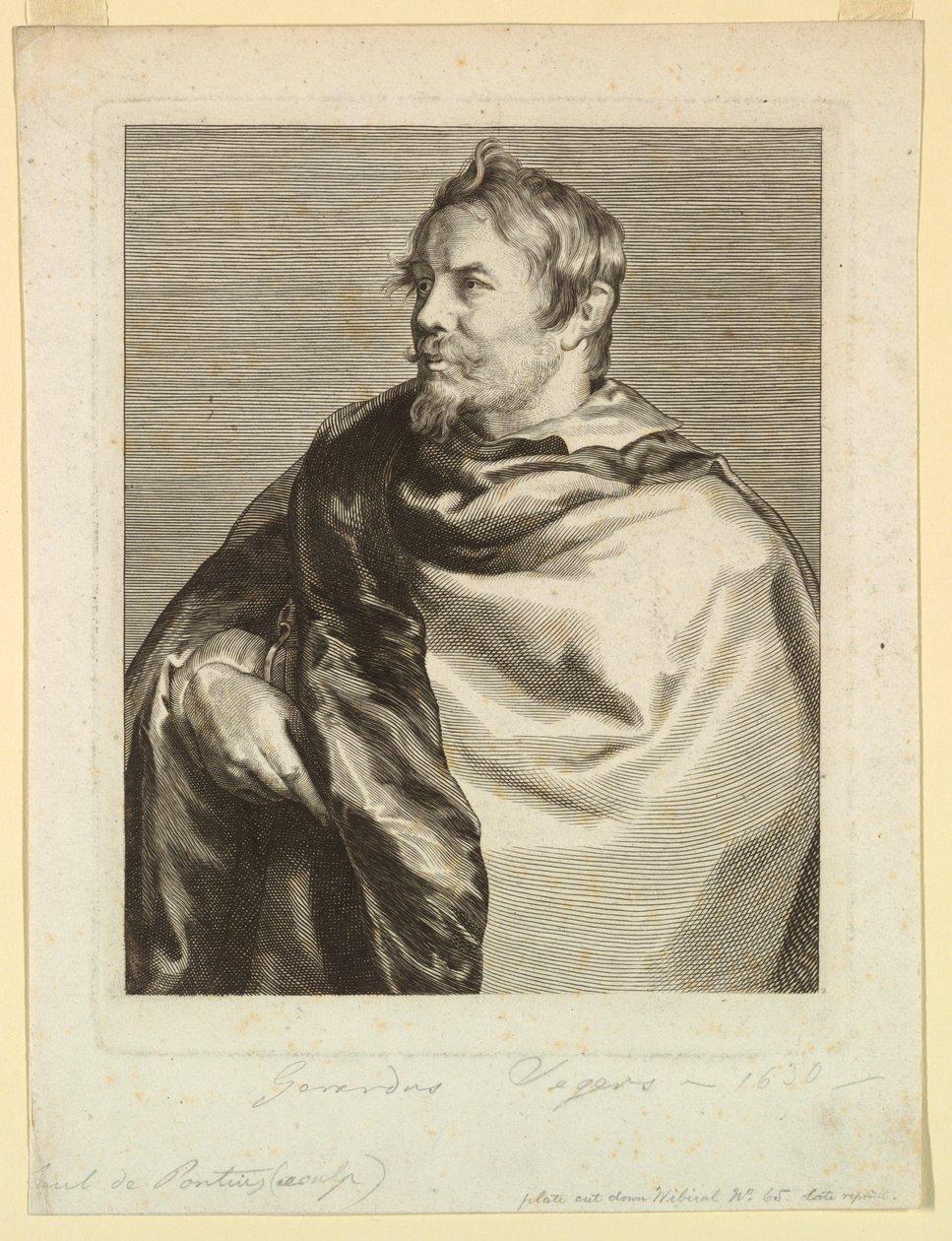 Portrait of Gerard Seghers, from the Icones Principum Virorum by Paulus Pontius