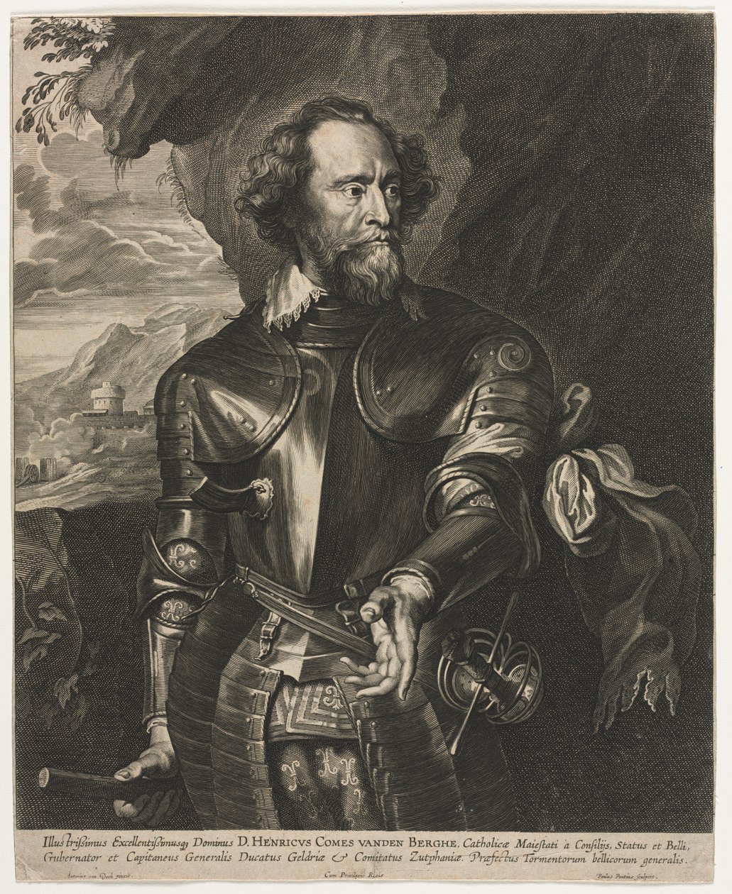 Portrait of Henry, Count van den Berghe by Paulus Pontius