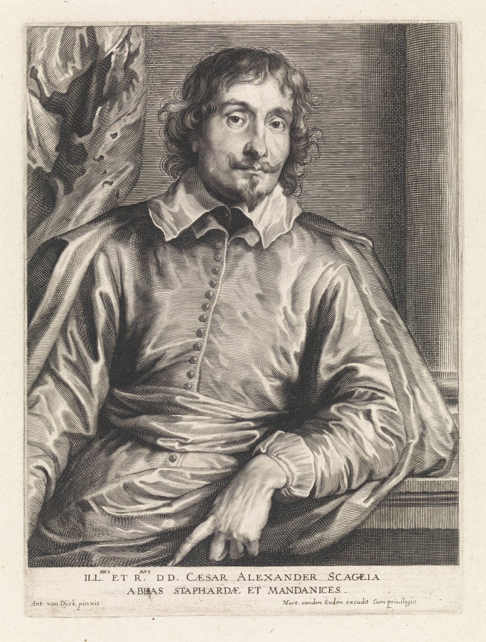 Portrait of Cesare Alessandro Scaglia by Paulus Pontius