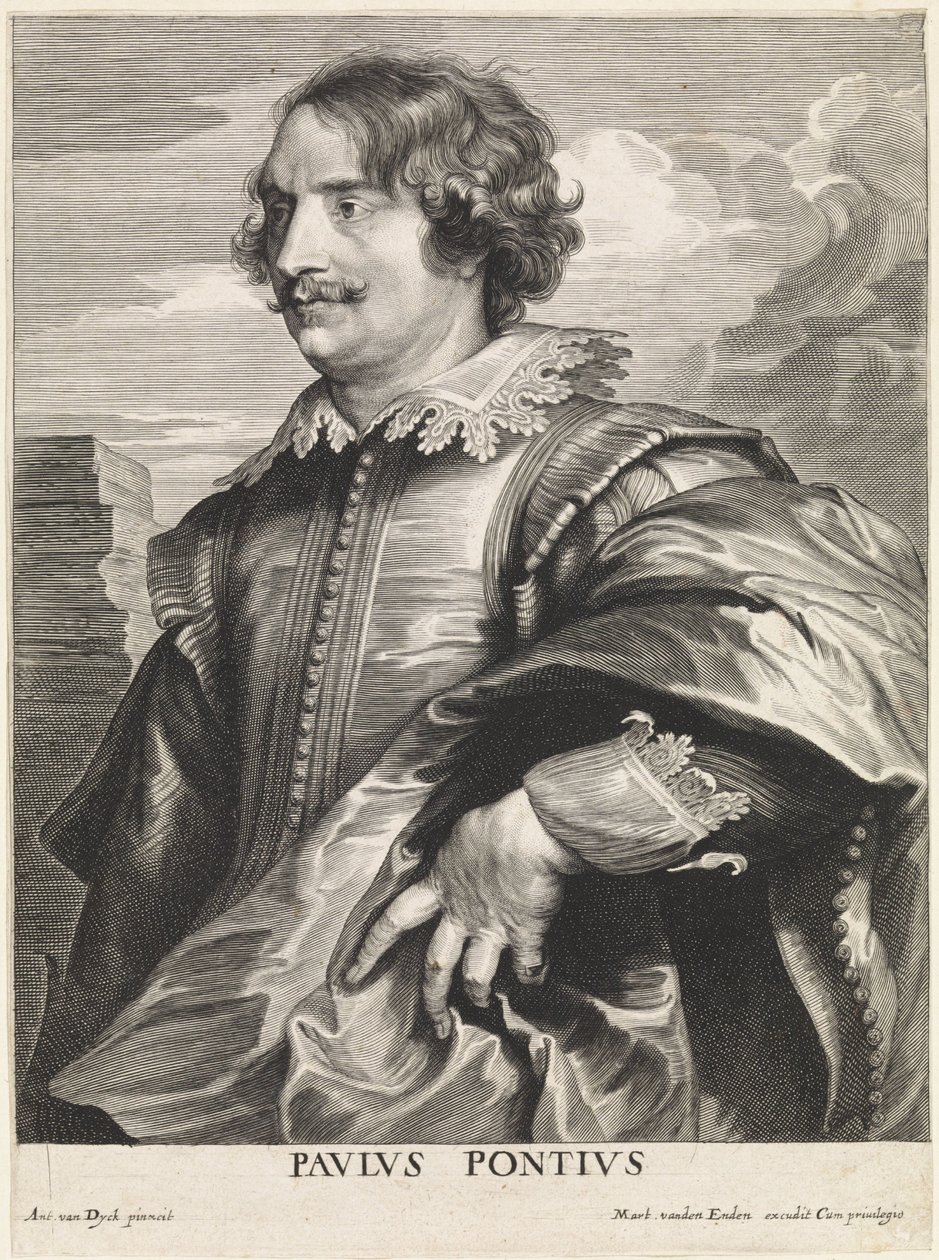 Portrait of the Engraver Paulus Pontius by Paulus Pontius