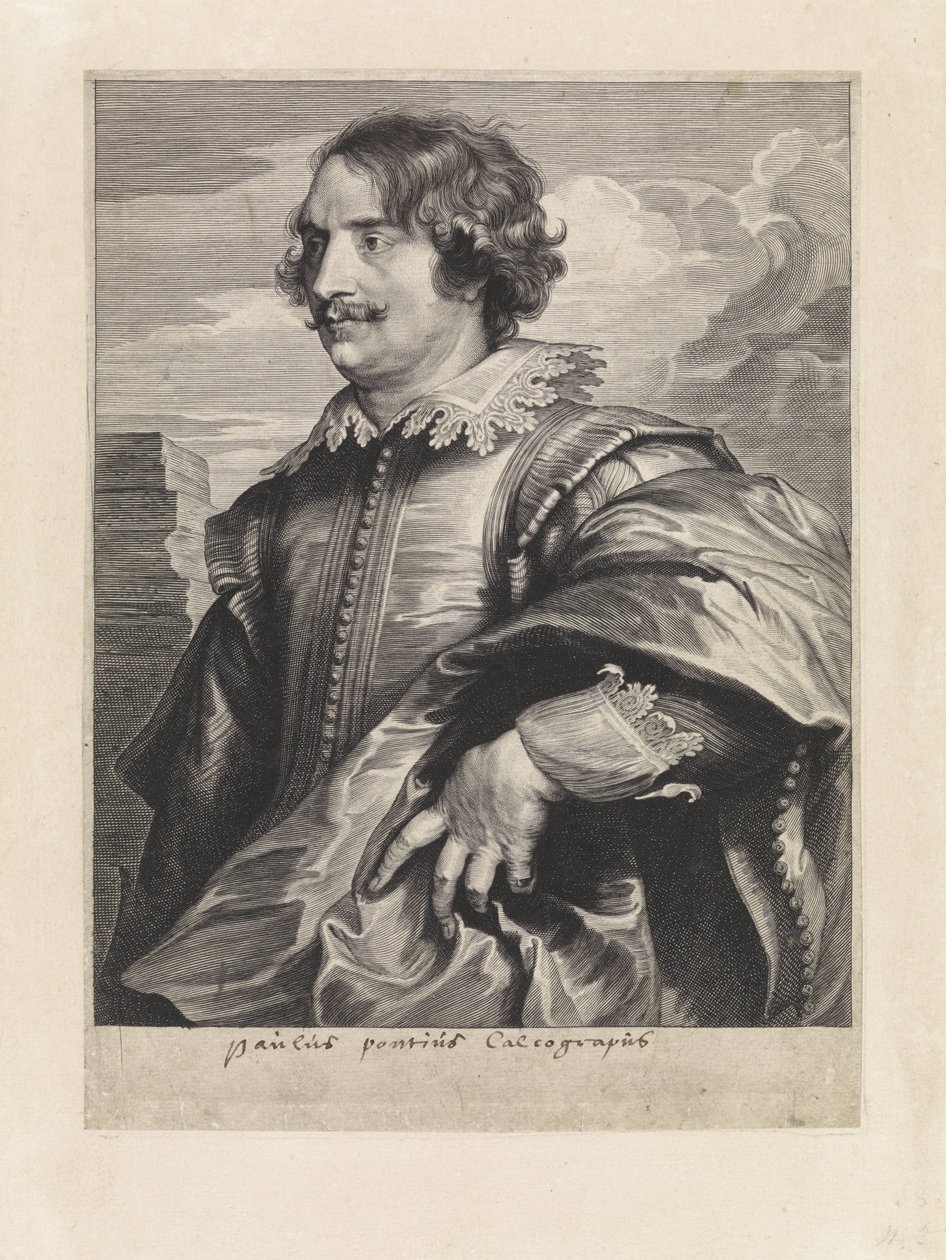 Portrait of the Engraver Paulus Pontius by Paulus Pontius