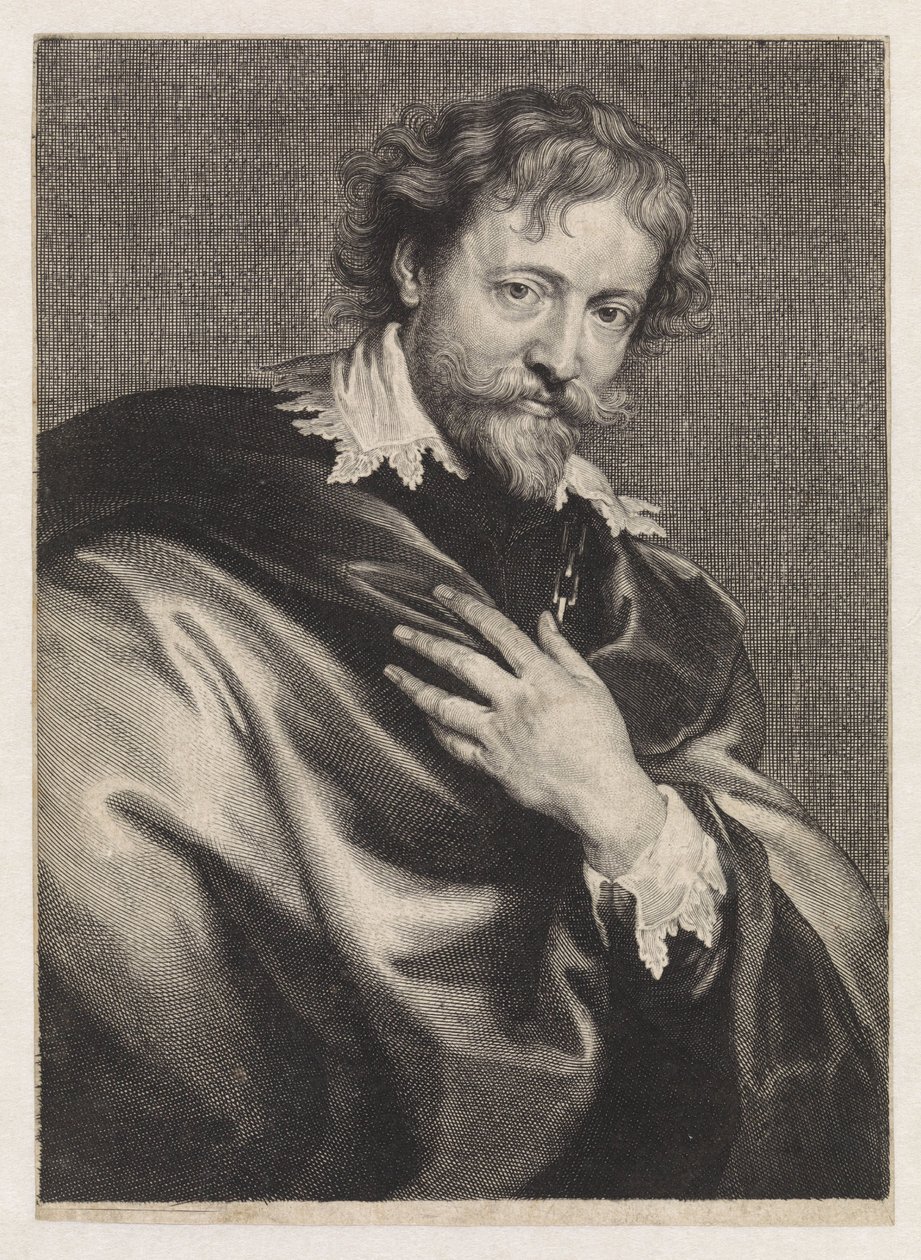 Portrait of the Painter Peter Paul Rubens by Paulus Pontius
