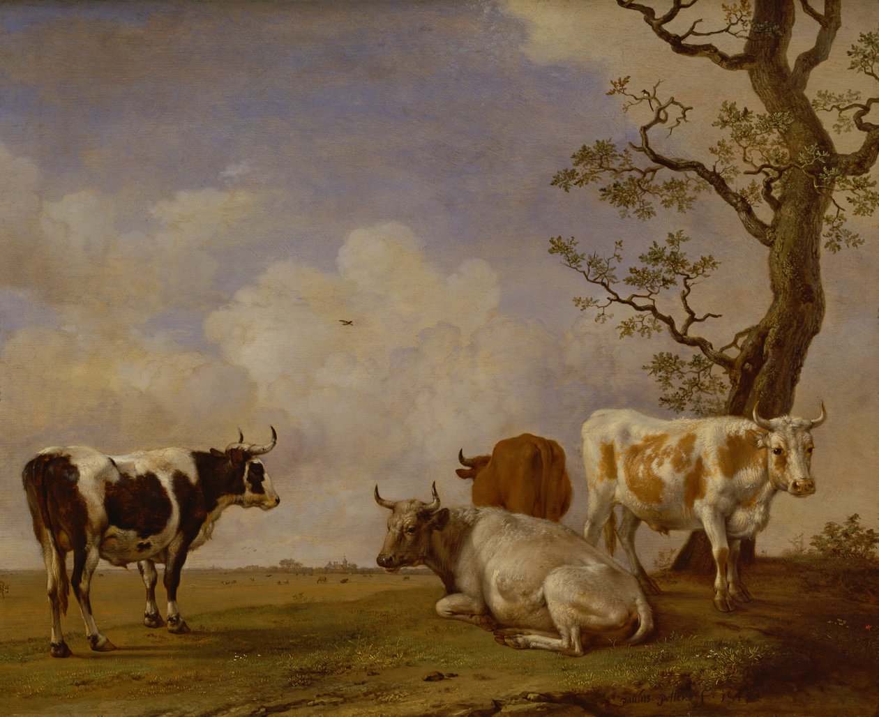 Four Bulls by Paulus Potter