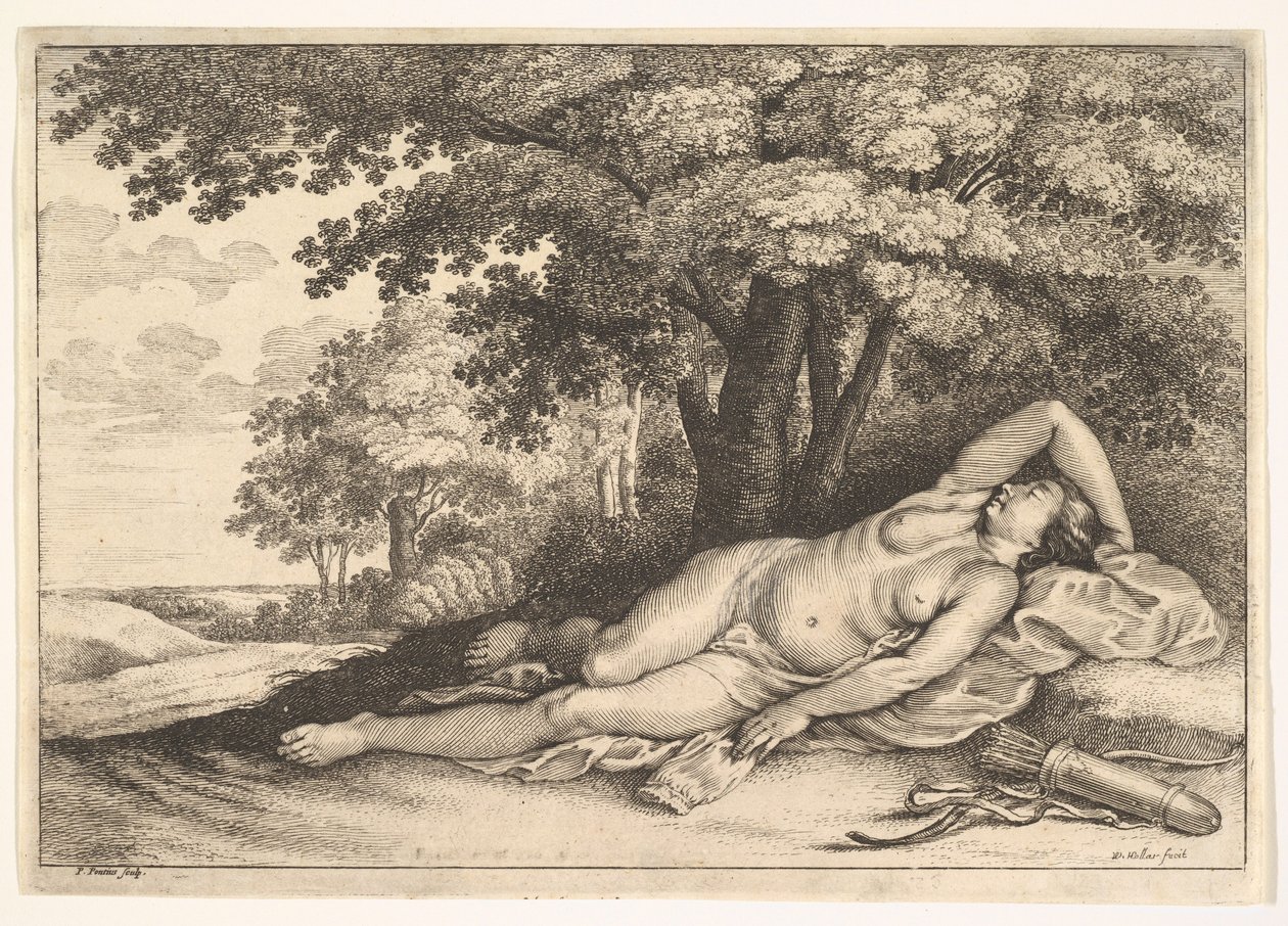 Sleeping Huntress, 1625-77 by Paulus Potter