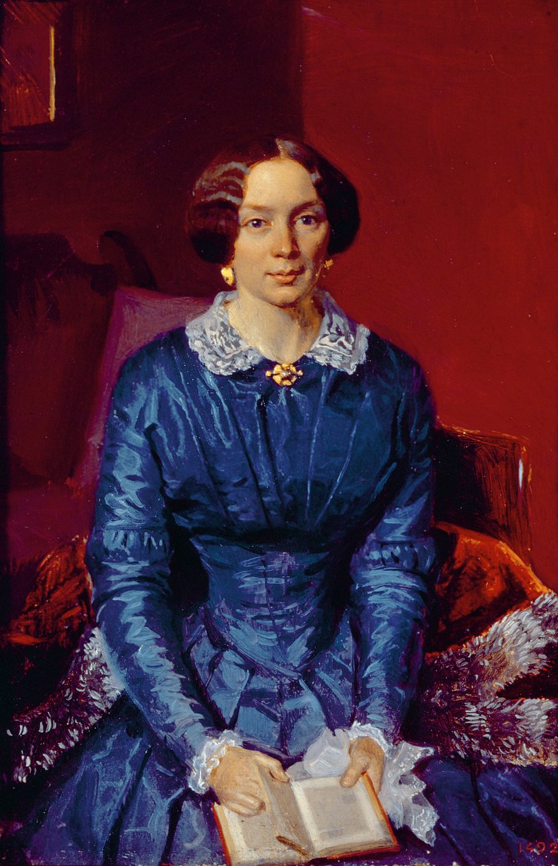 Portrait of Elizaveta Petrovna Zhdanova (1818-55) 1846-47 by Pavel Andreevich Fedotov