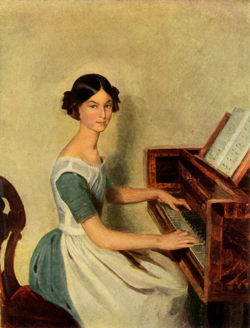 Portrait of Nadezhda Petrovna Zhdanovichova, 1849 by Pavel Andreevich Fedotov
