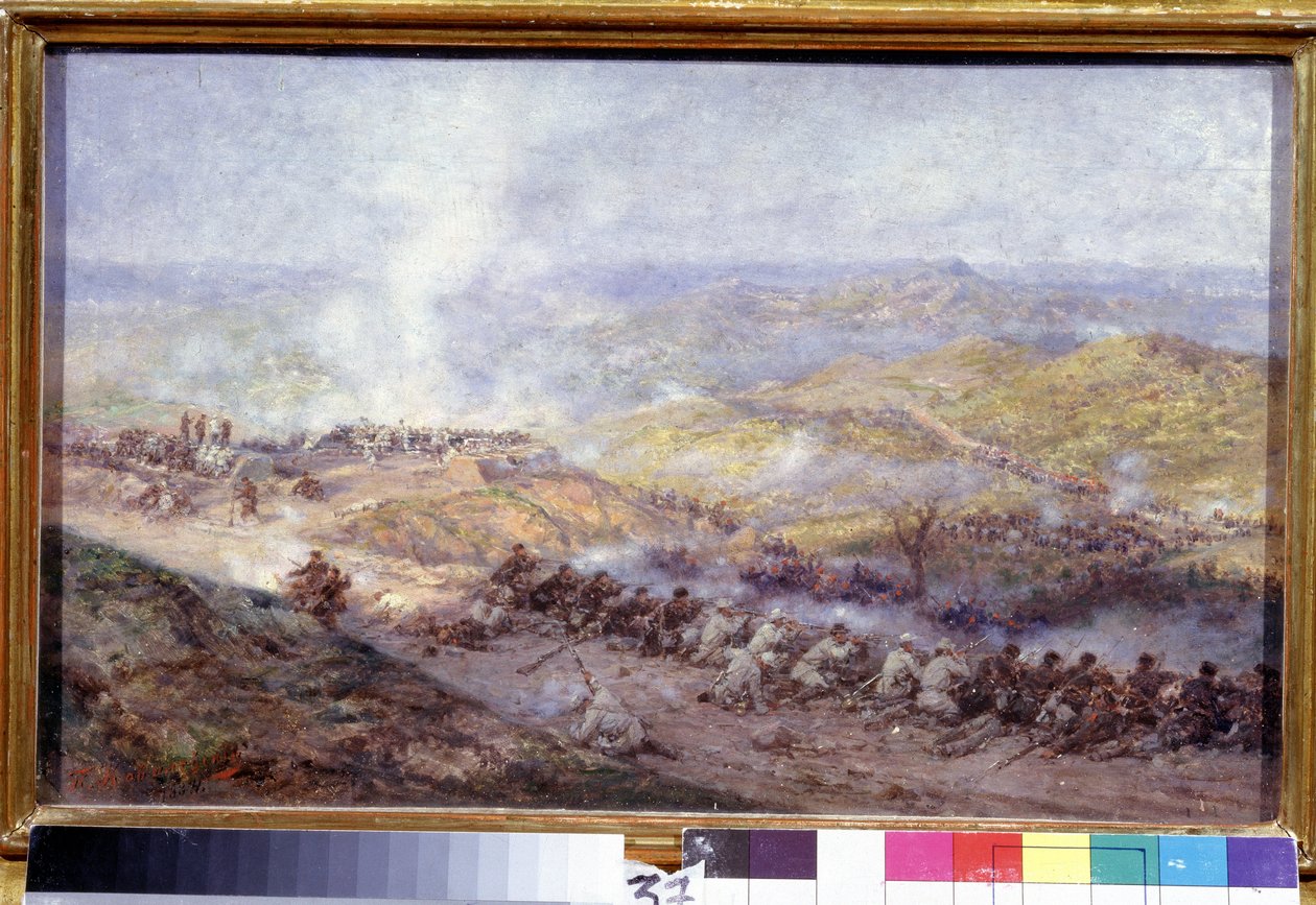 A Scene of the Russo Turkish War by Pavel Osipovich Kovalevsky