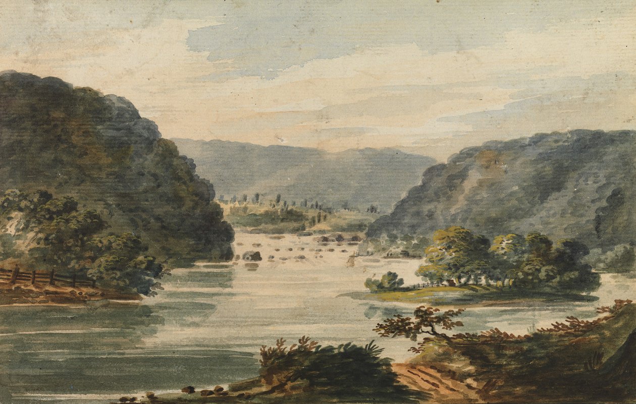 A View of the Potomac at Harpers Ferry, 1811-ca. 1813 by Pavel Petrovic Svin