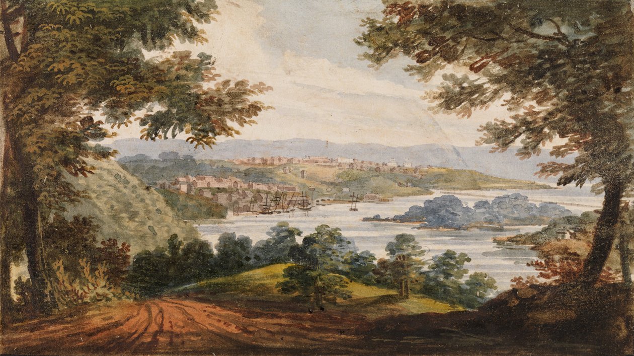 Washington and Georgetown from the Alexandria Road by Pavel Petrovic Svin
