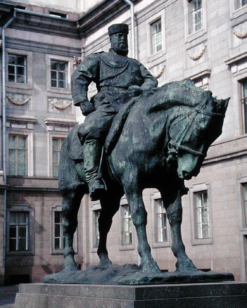 Equestrian Statue of Alexander III, 1909 by Pavel Petrovic Trubetskoy