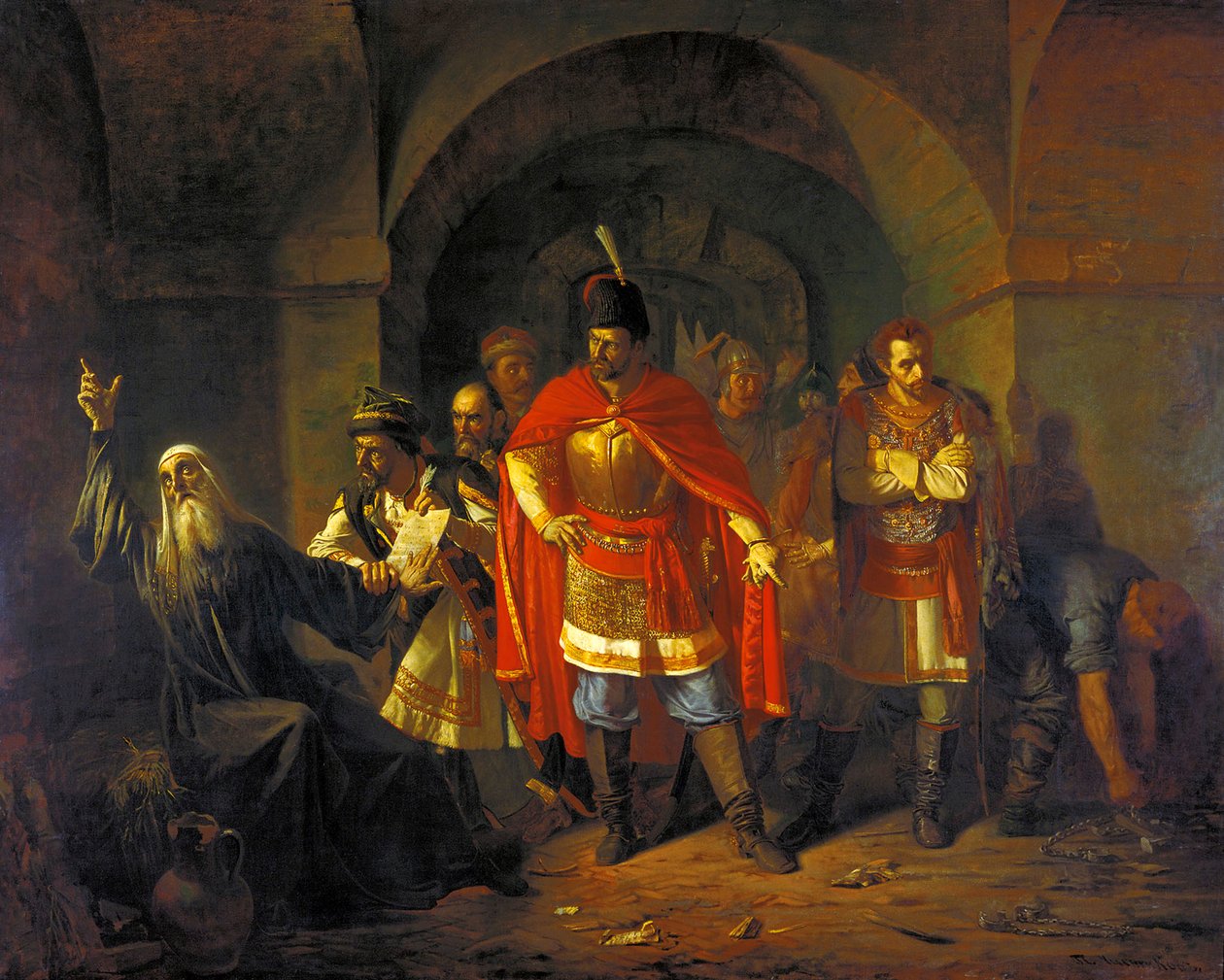 Patriarch Hermogenes Refusing to Bless the Poles by Pavel Petrovich Chistyakov