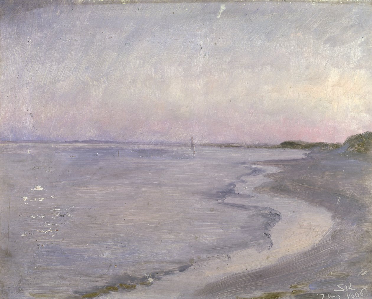 A Coastal Scene by Peder Severin Krøyer
