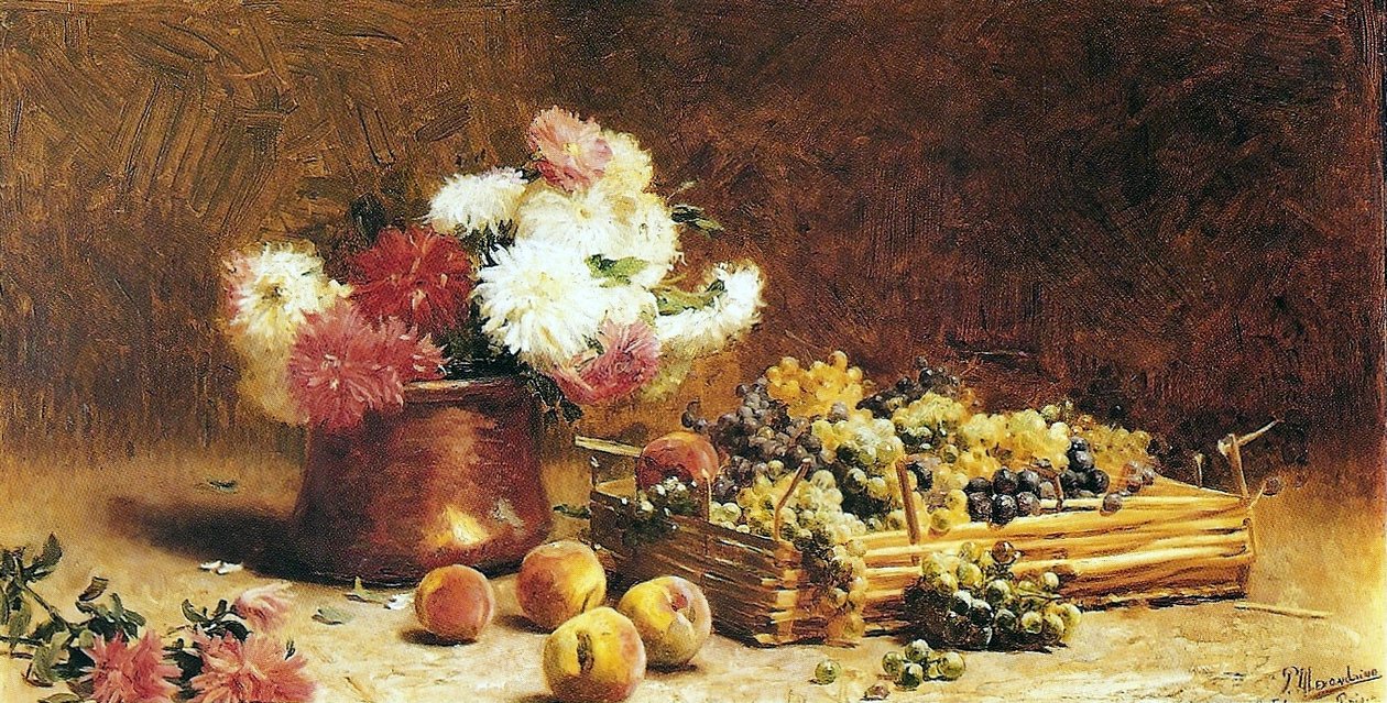 Fruit and Flowers by Pedro Alexandrino Borges