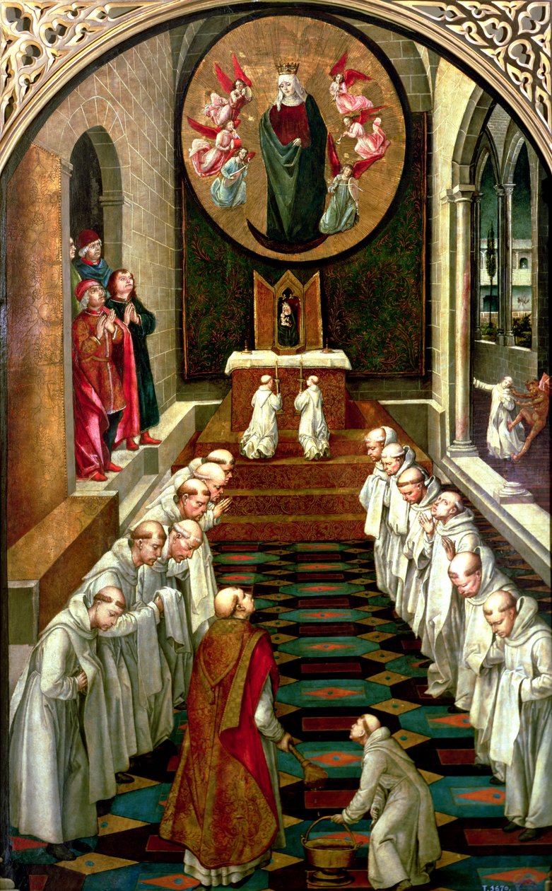 Apparition of the Virgin to a Community by Pedro Berruguete
