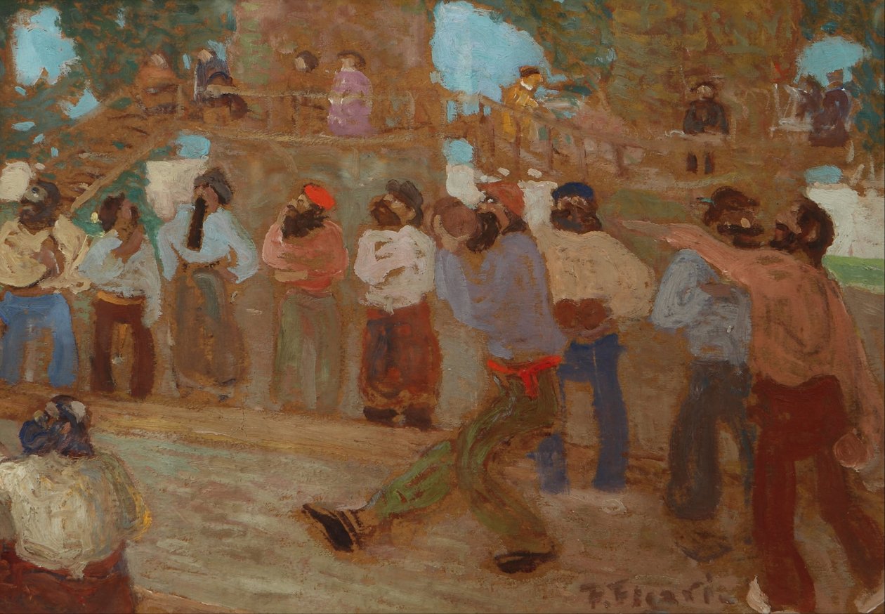 Bocce Court by Pedro Figari