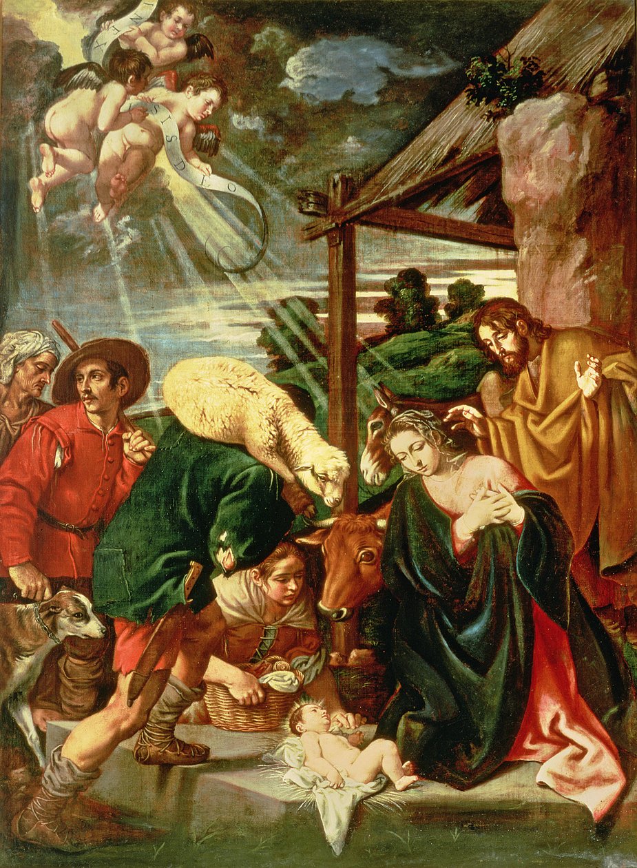 Adoration of the Shepherds, 17th century by Pedro Orrente