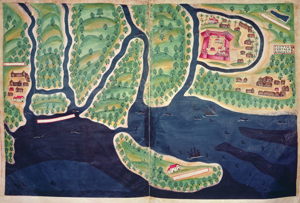 Map of Sofala, Mozambique, from 