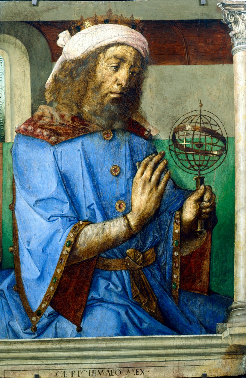 Ptolemy, Alexandrian Greek astronomer and geographer, late 15th century by Pedro Berruguete