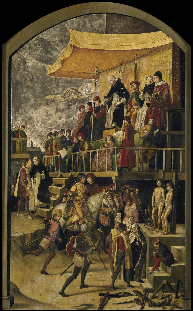 Saint Dominic Presides over an Auto da Fe by Pedro Berruguete