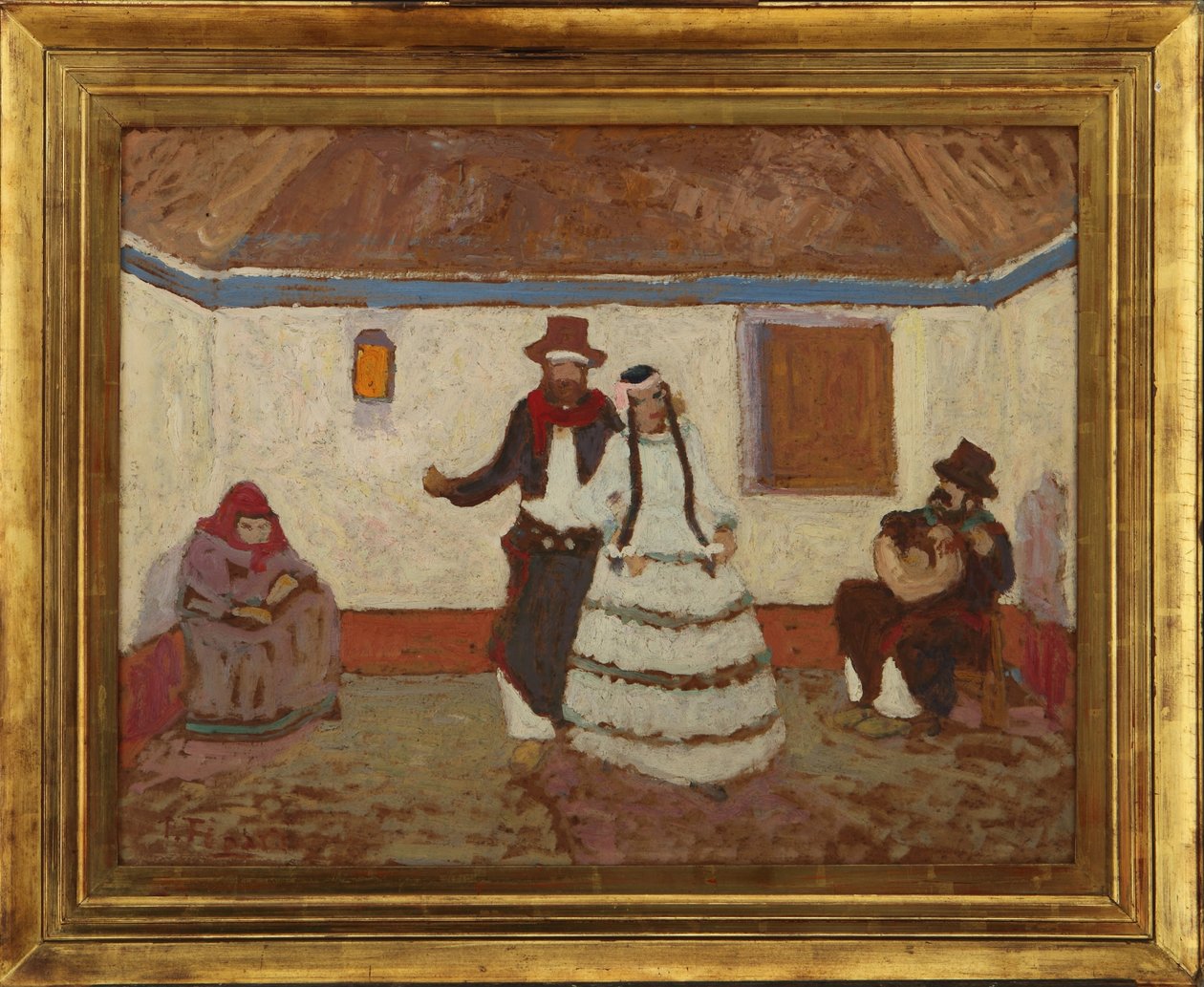 Dance at the Ranch by Pedro Figari