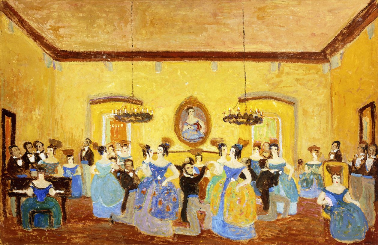 The Colonial Minuet by Pedro Figari
