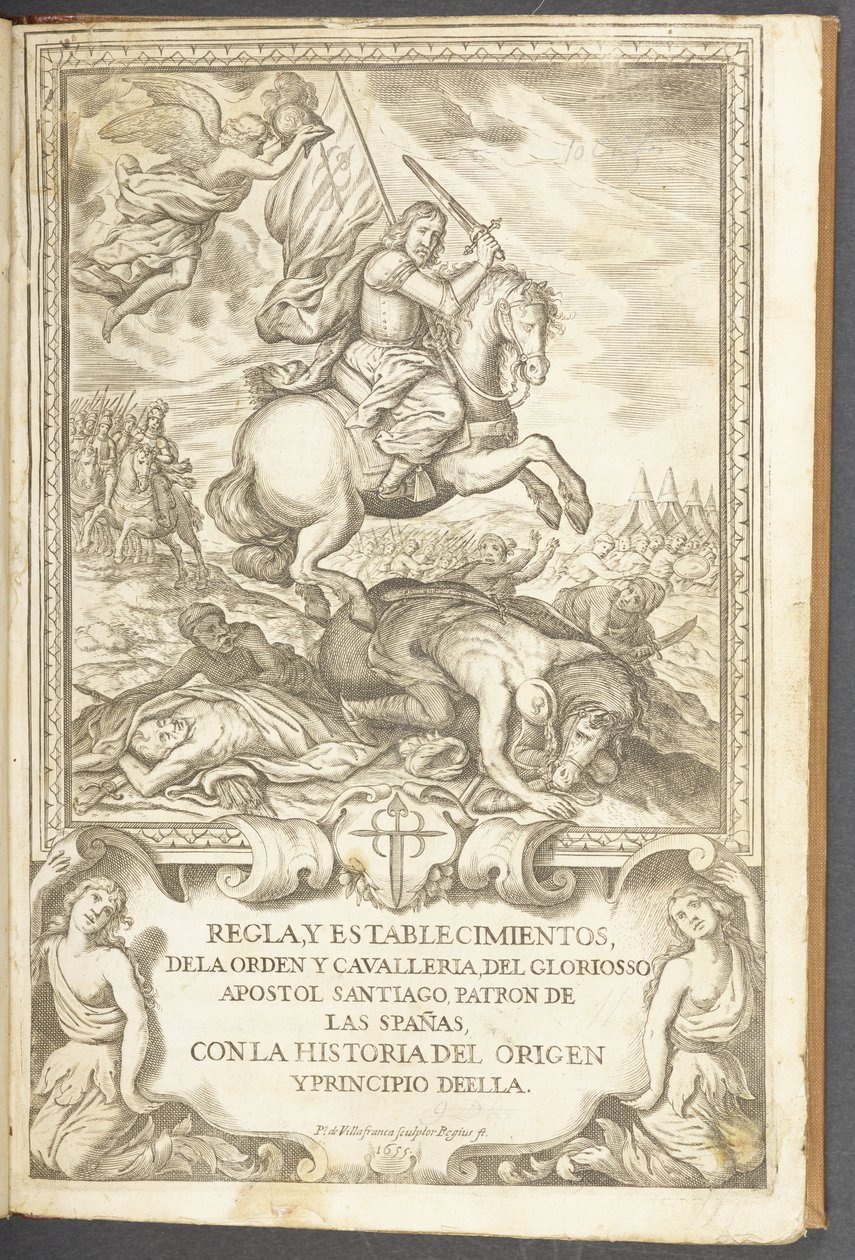 Saint James on Horseback, from La Regla y Establecimientios de la Cavalleria de Santiago by Pedro de Villafranca