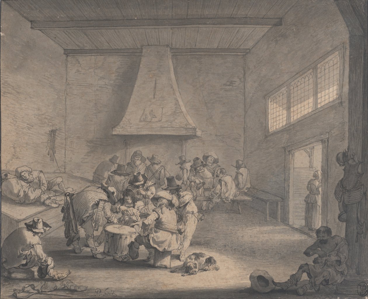 Guardroom Scene, ca.1700 by Peeter Bout