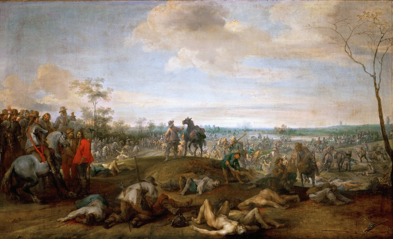 Battlefield. Scene from the Thirty Years' War