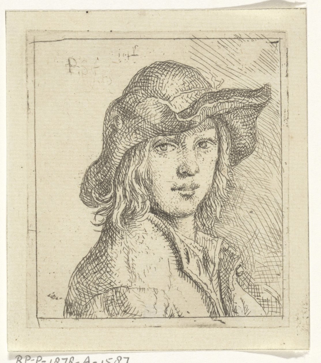 Bust of a Young Man with Hat by Peeter Snijers