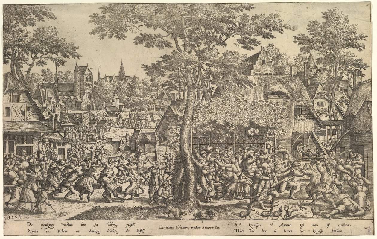 Peasant Fair by Peeter van der Borcht