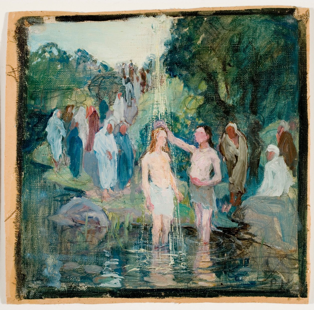 The Baptism of Christ, Draft for the Luumäki Church Altarpiece by Pekka Halonen
