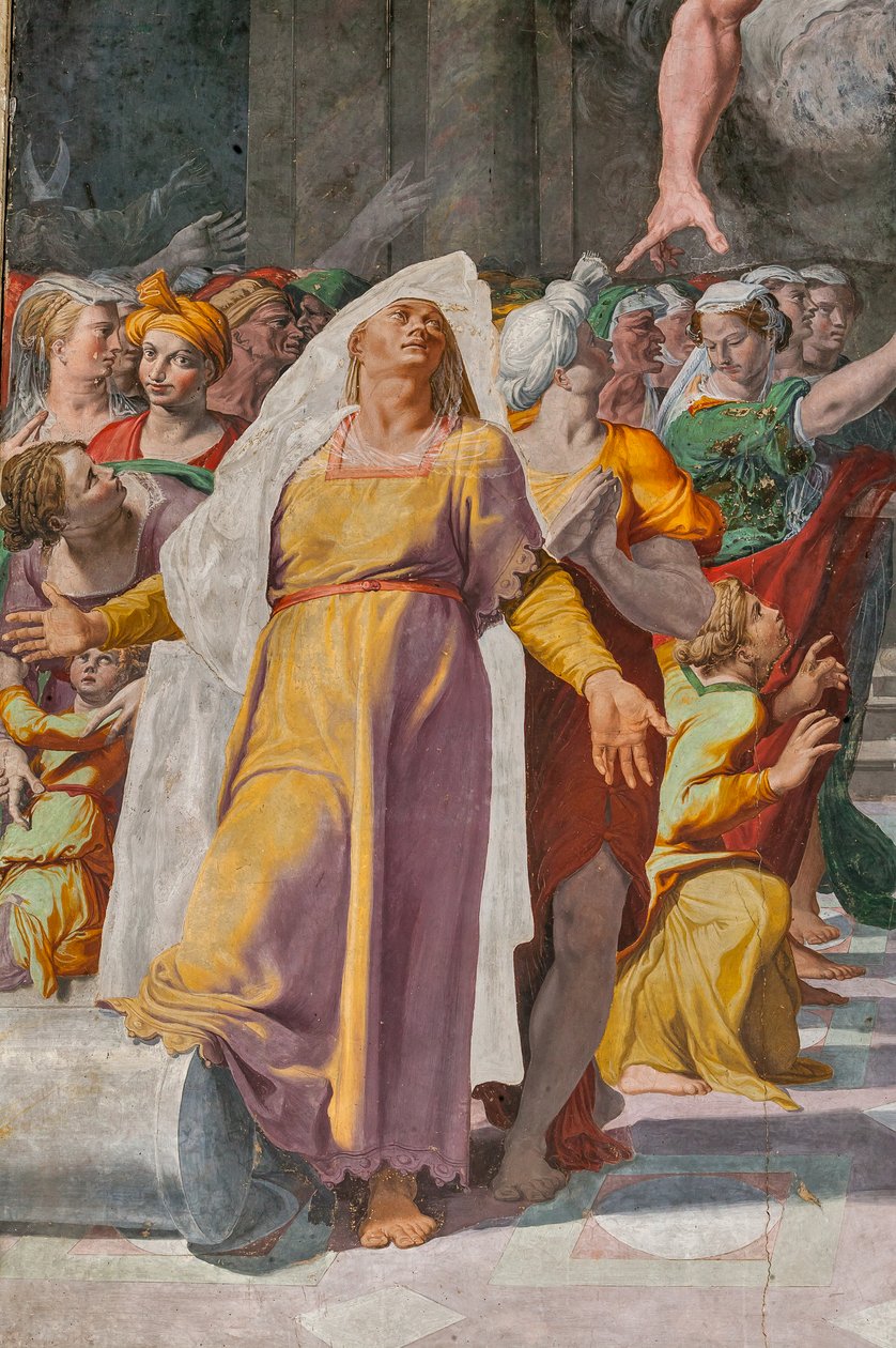 The Announcement of the Coming of the Baptist, Poggi Chapel by Pellegrino Tibaldi