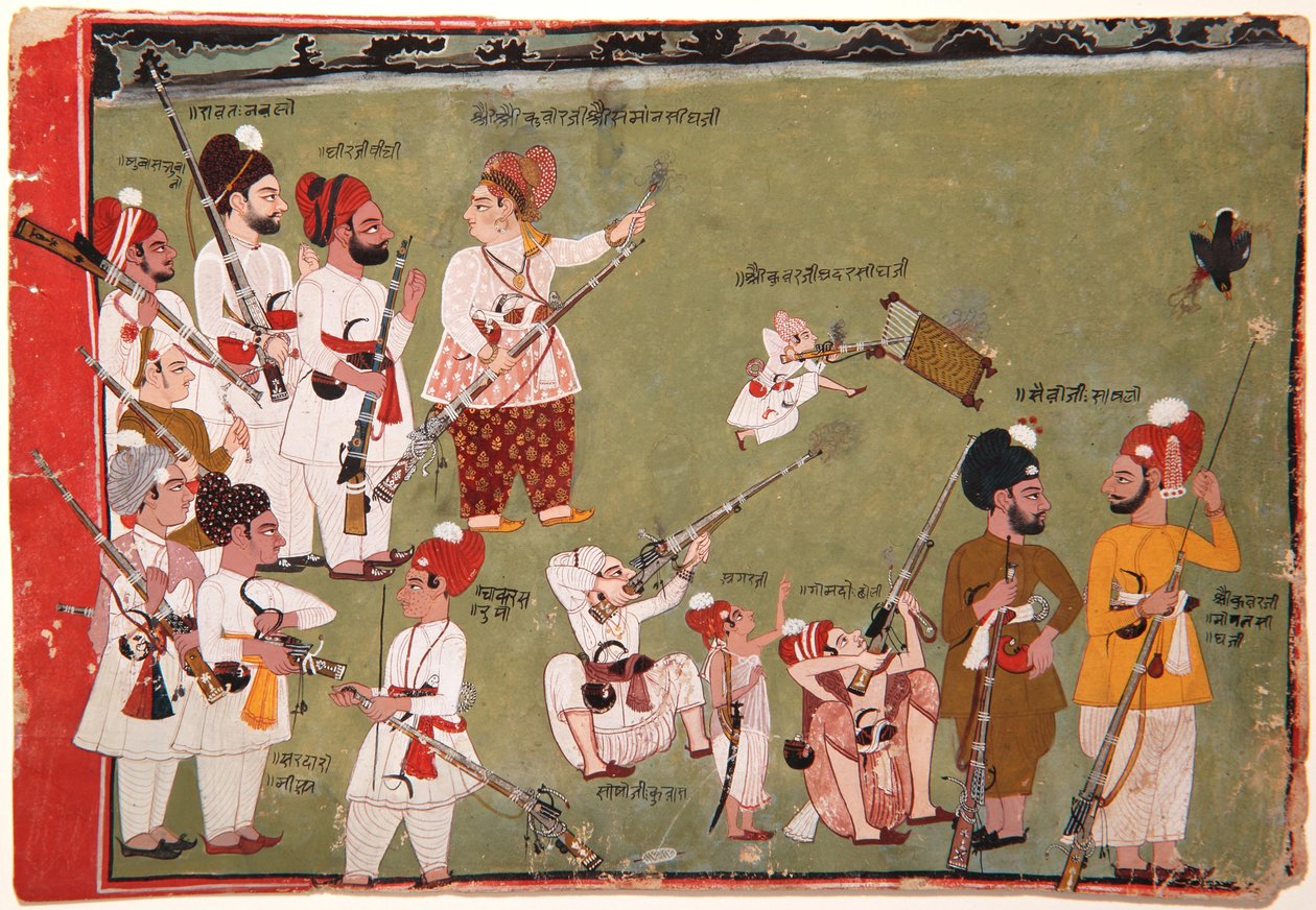 Adar Singh and Saman Singh shooting birds by Pemji