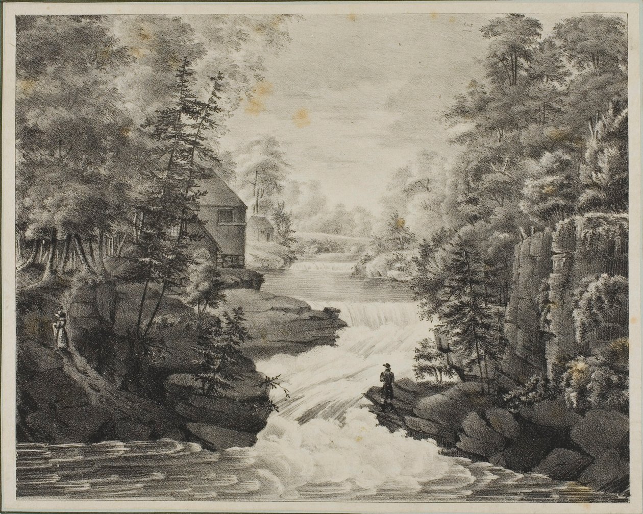 Landscape with Waterfall by Pendleton