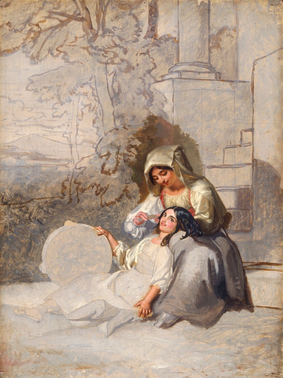 Italian Peasants by Penry Williams