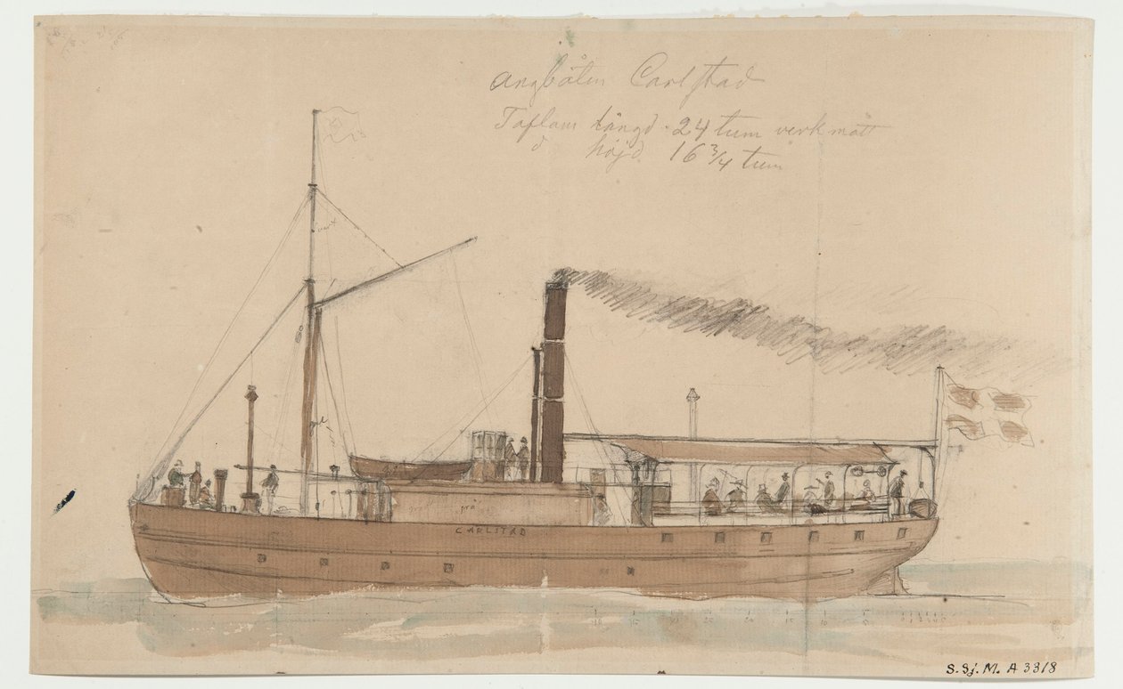 Steamship CARLSTAD by Per Wilhelm Cedergren